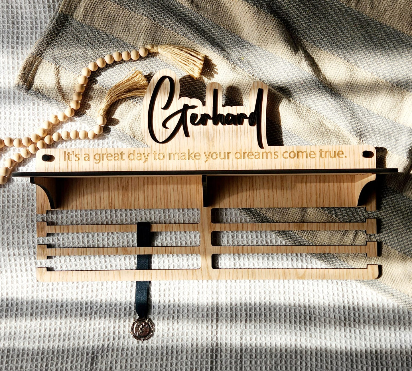 Medal Hanger with trophy display