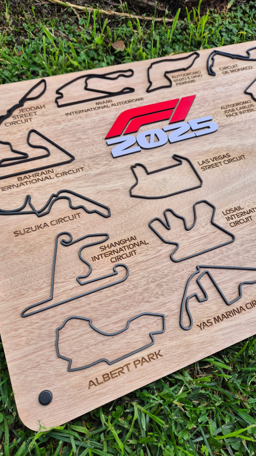 2025 Formula 1 Circuit Wall Art – Personalized Team Edition