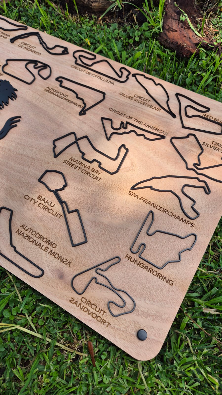 2025 Formula 1 Circuit Wall Art – Personalized Team Edition