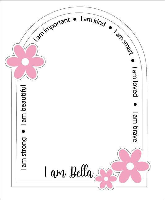 Personalised affirmation mirror-Diasies