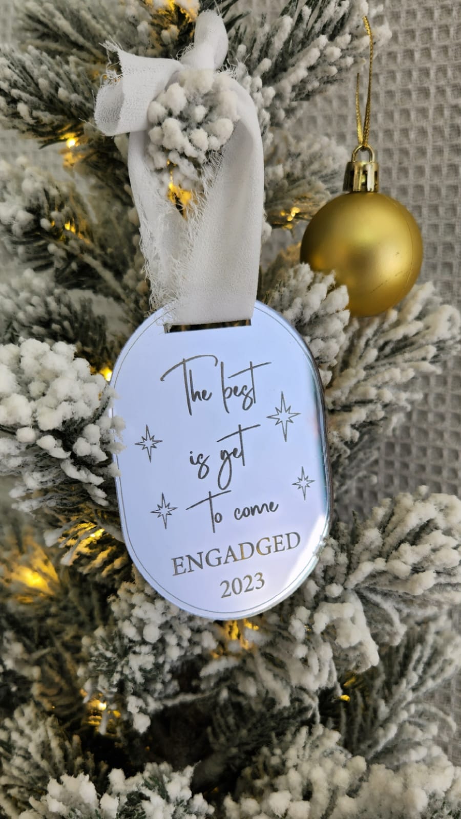 The best is yet to come tree ornament (personalised)
