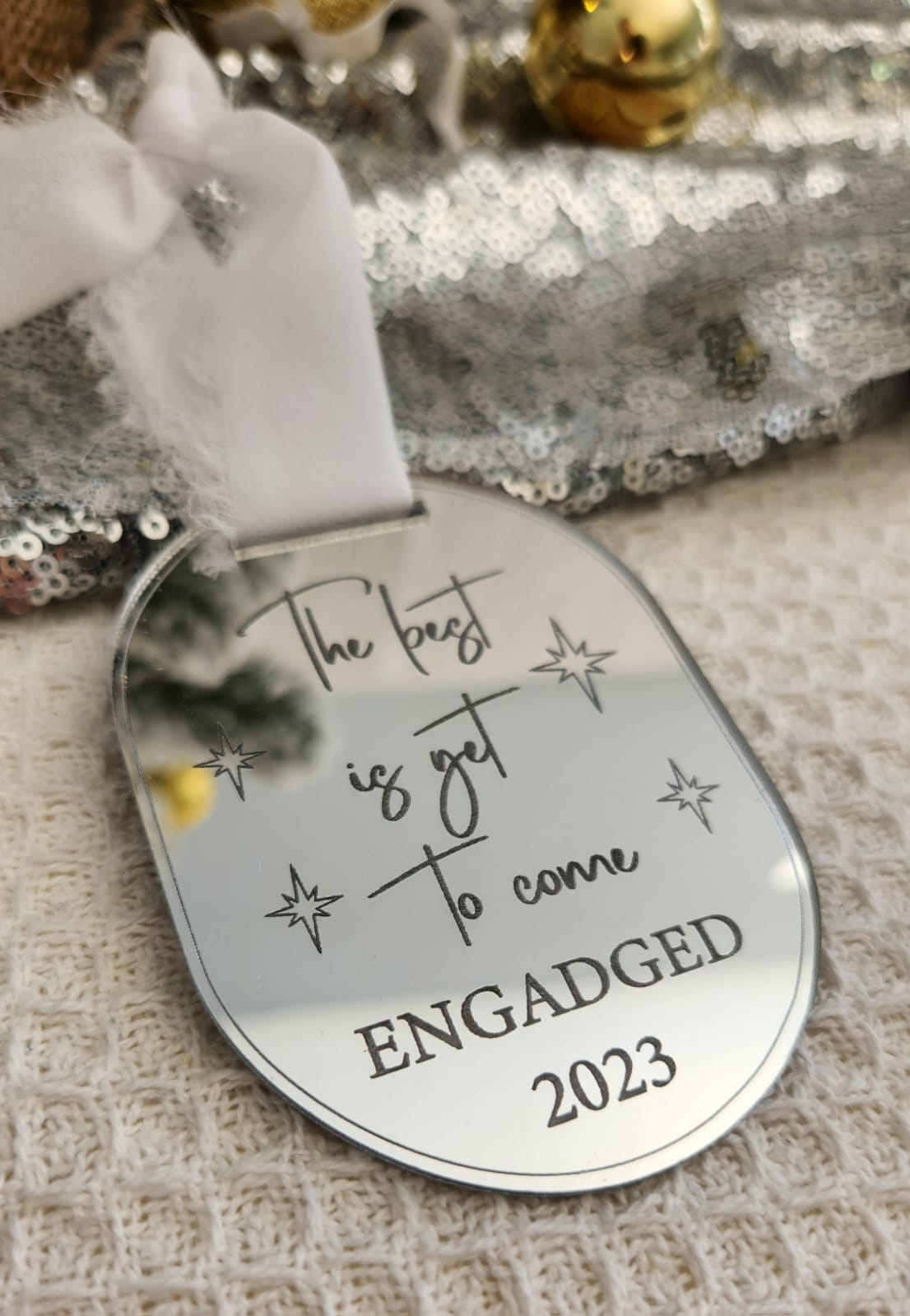 The best is yet to come tree ornament (personalised)