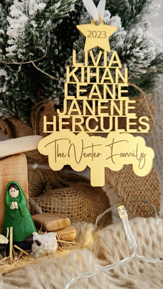 Family tree ornament
