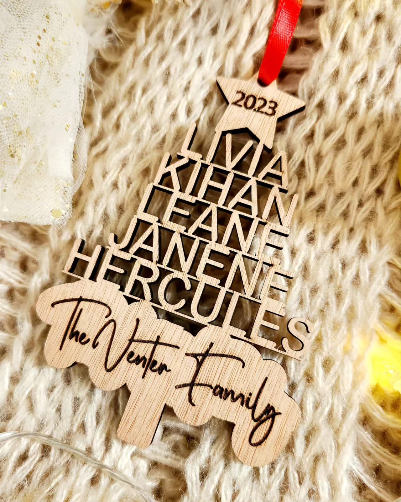 Family tree ornament