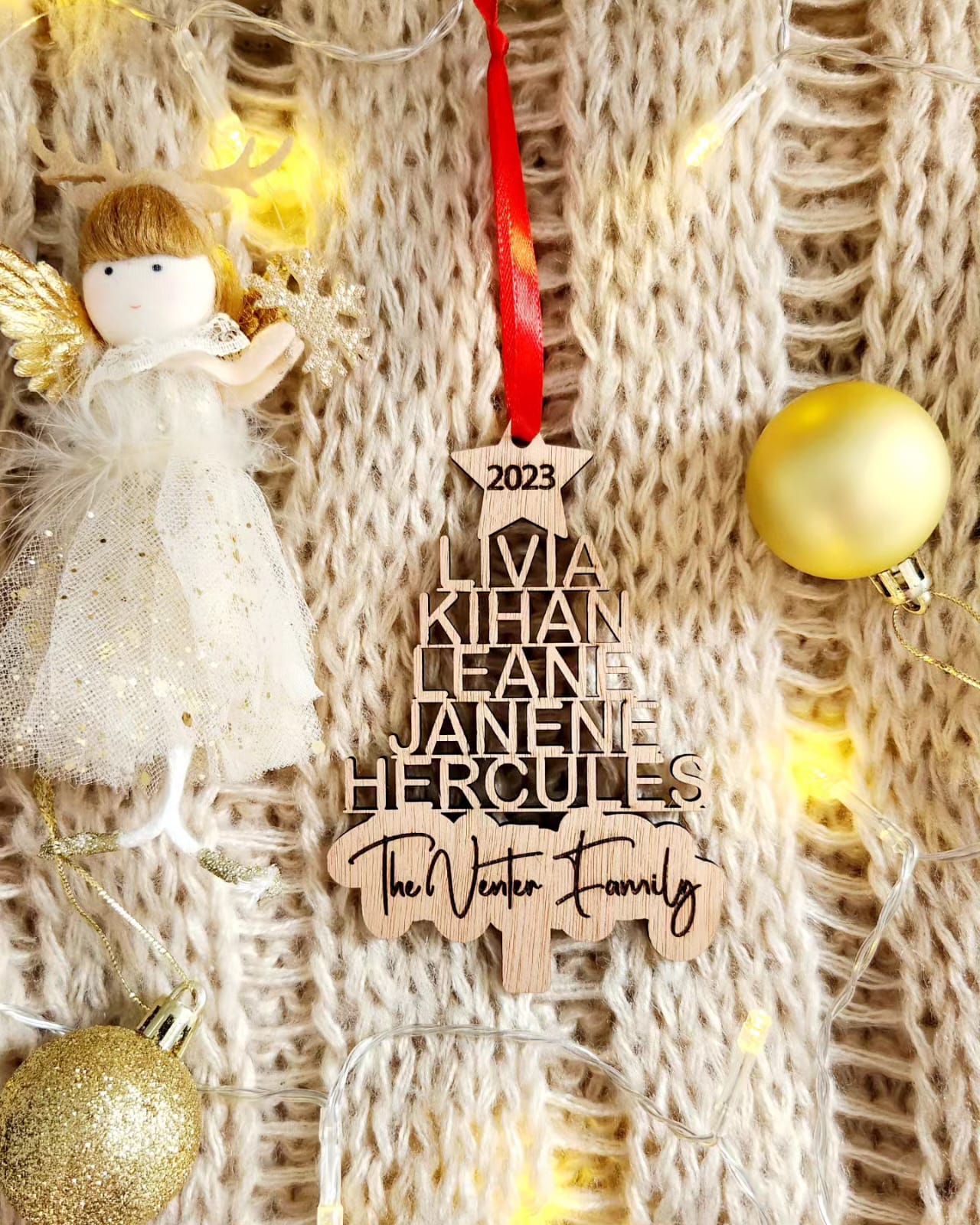Family tree ornament