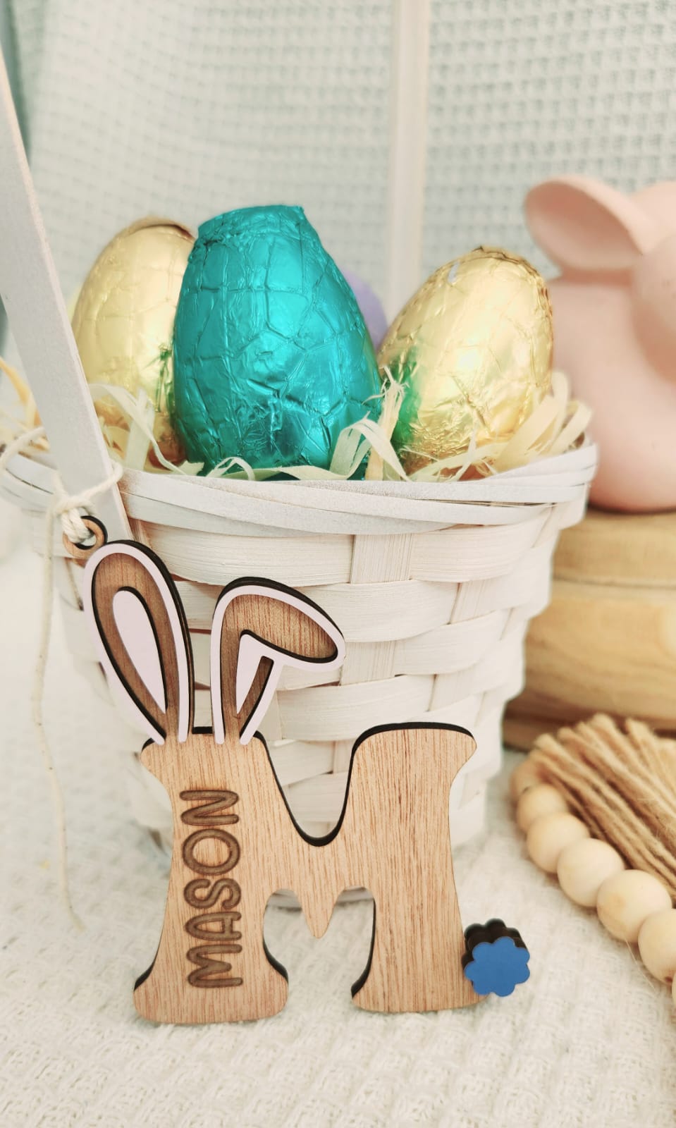 Letter Easter Tag