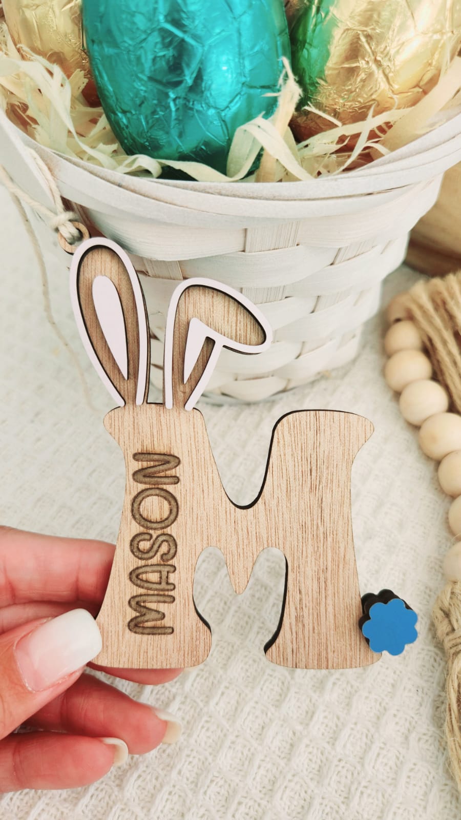 Letter Easter Tag