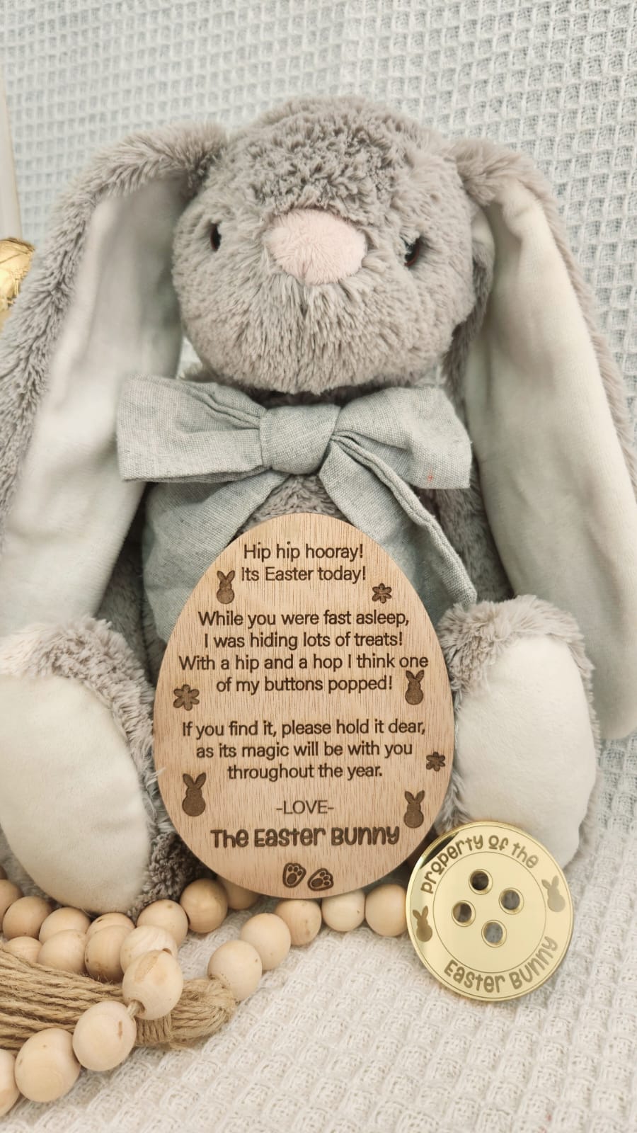 Easter Bunny`s lost button