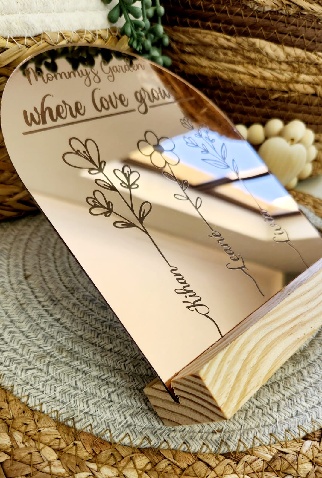 Love Grows Here acrylic arch