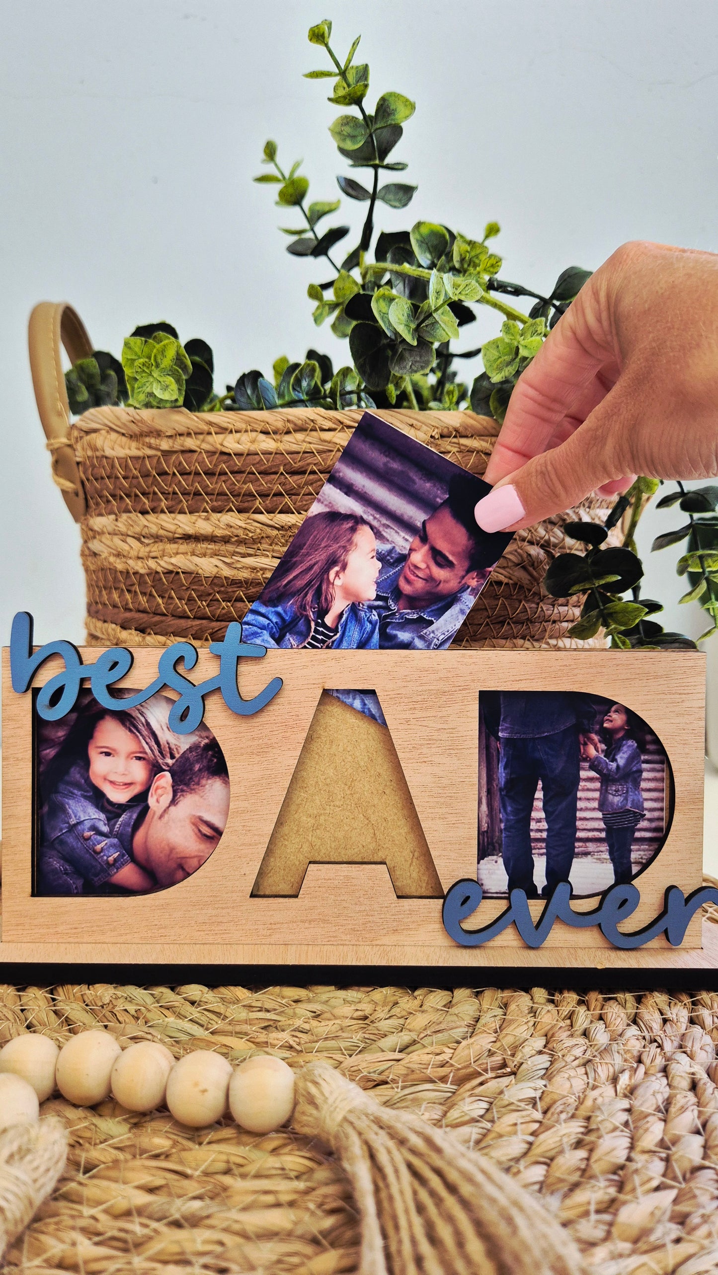 DAD standing photo frame