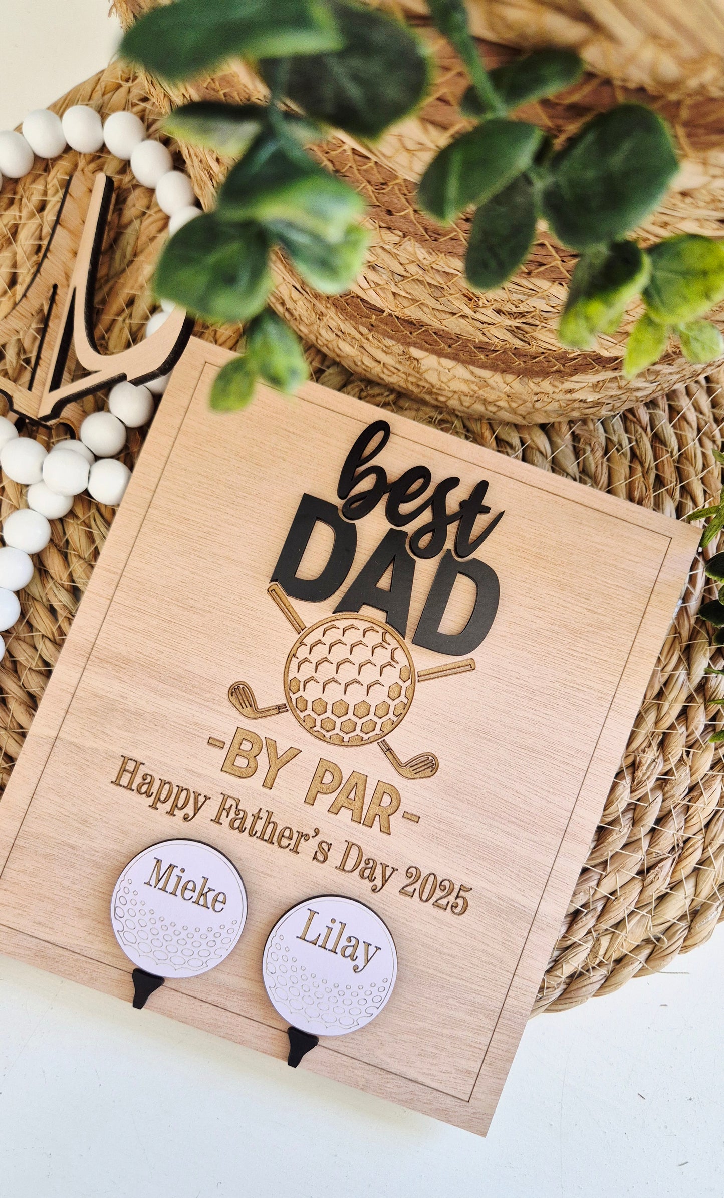 Father's Day Golf plaque