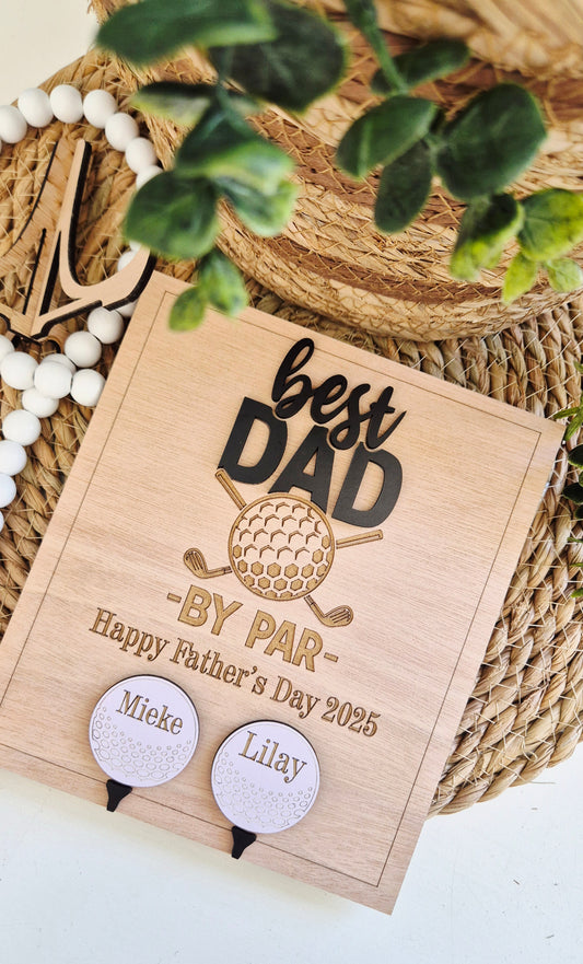 Father's Day Golf plaque
