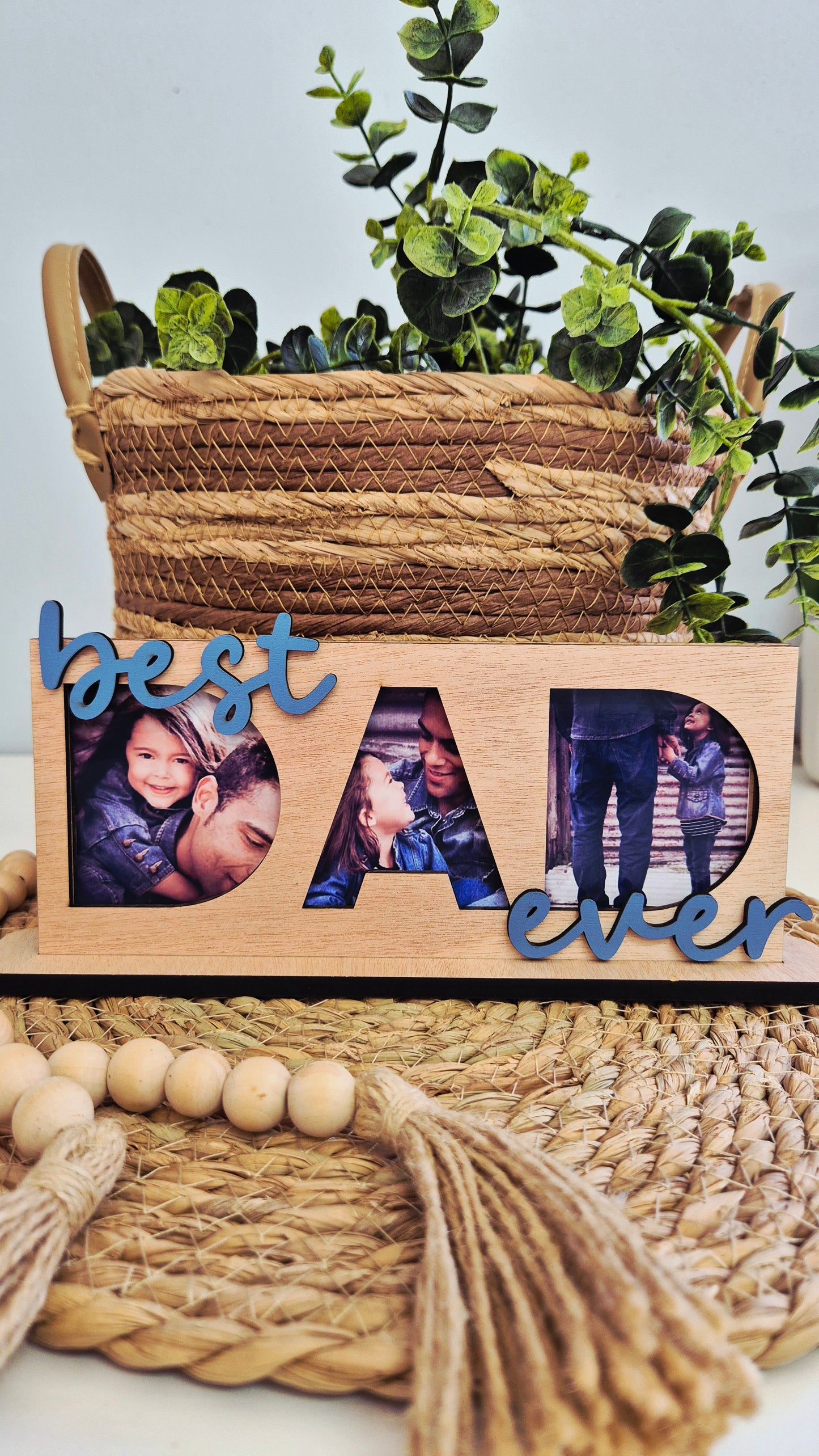 DAD standing photo frame