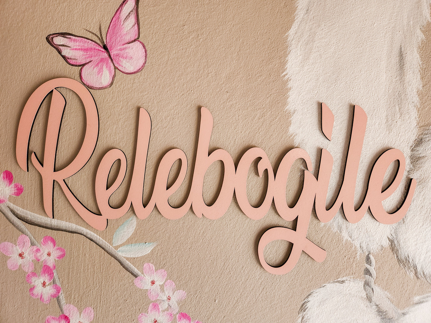 Painted Wooden Wall Names