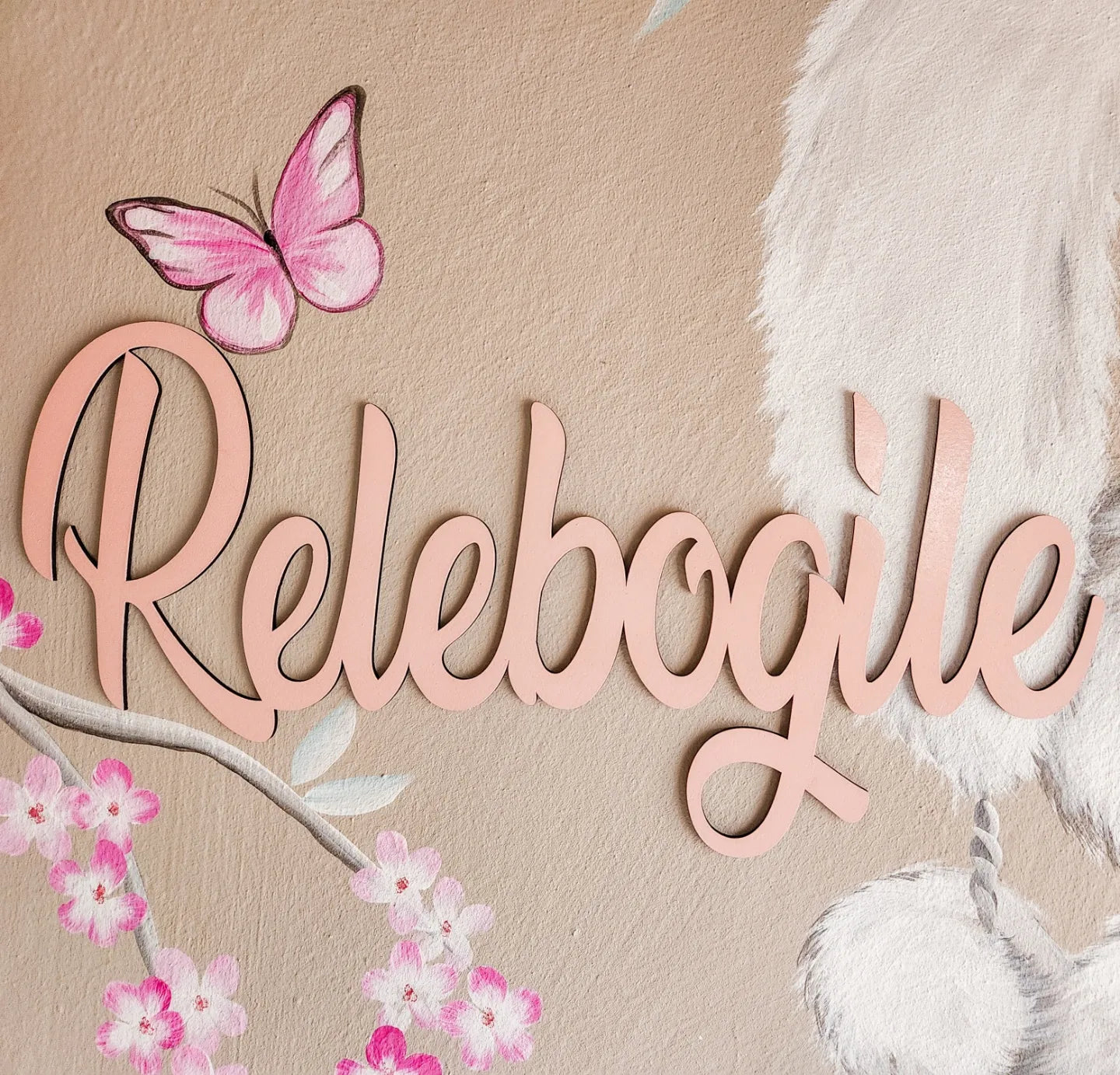 Painted Wooden Wall Names