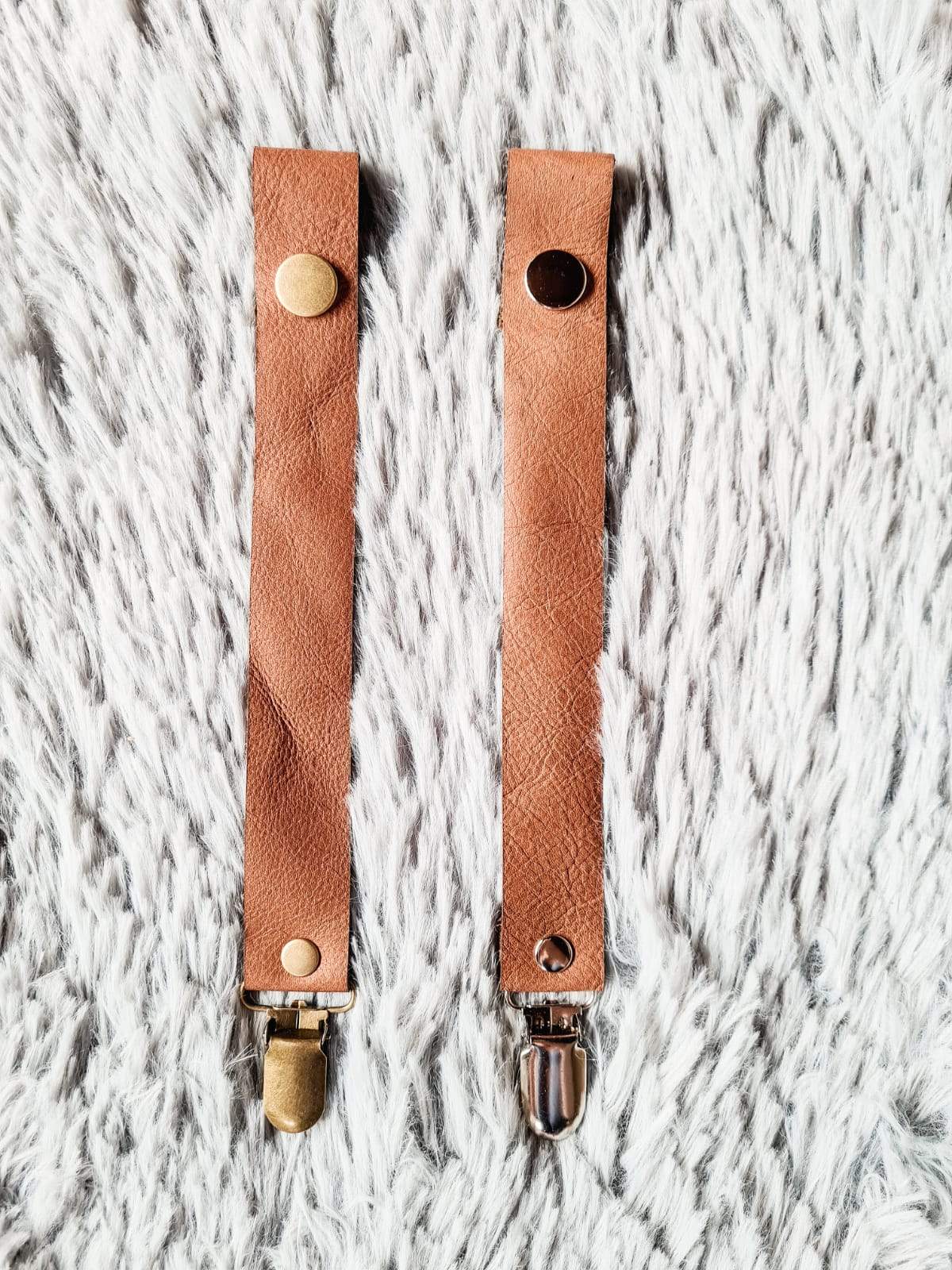 Genuine Leather Handmade Dummy Clip and Bow Tie Combo