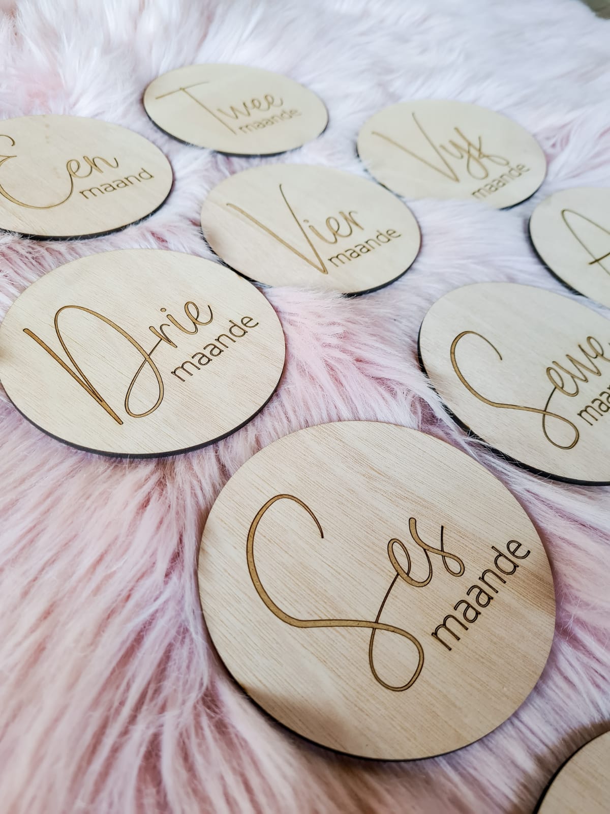 Wooden Engraved Milestones Plaques