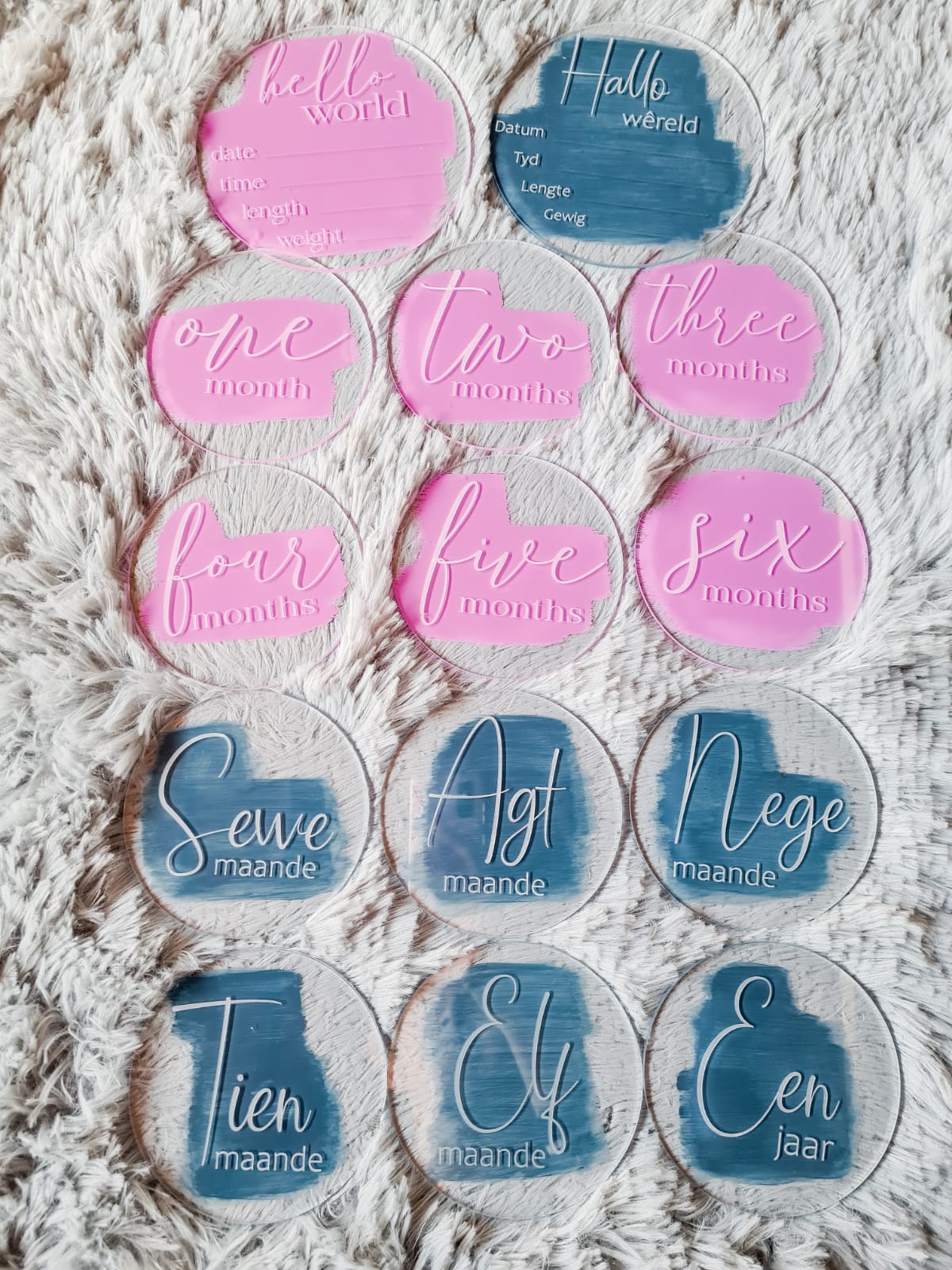 Acrylic Laser engraved Milestone Plaques