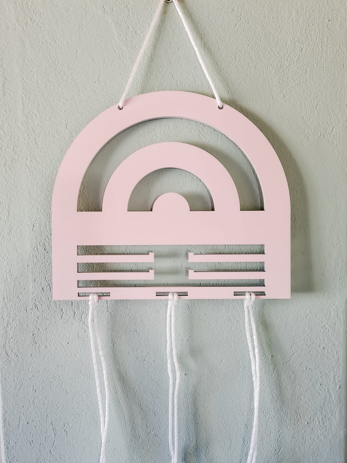 Wooden Rainbow Bow Holder