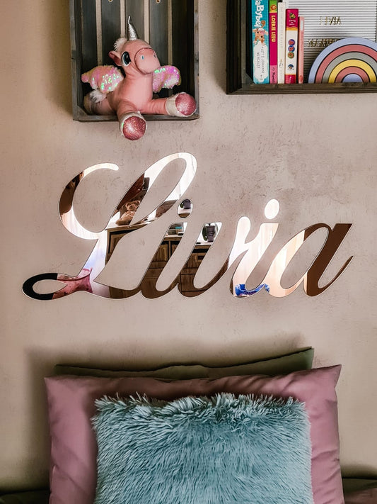Mirror Acrylic Wall Name