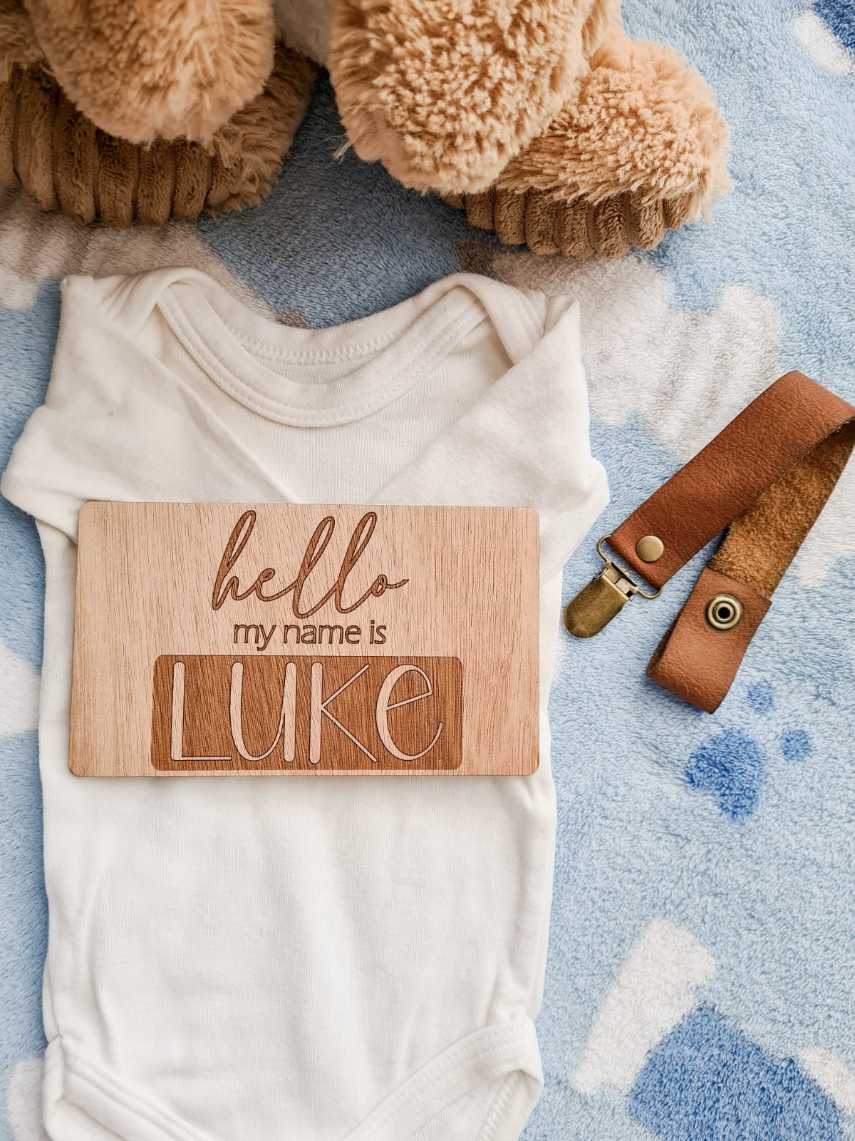 Wooden Announcement Plaque Laser engraved