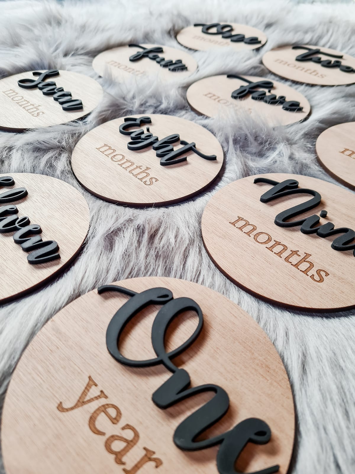 Raised milestone discs
