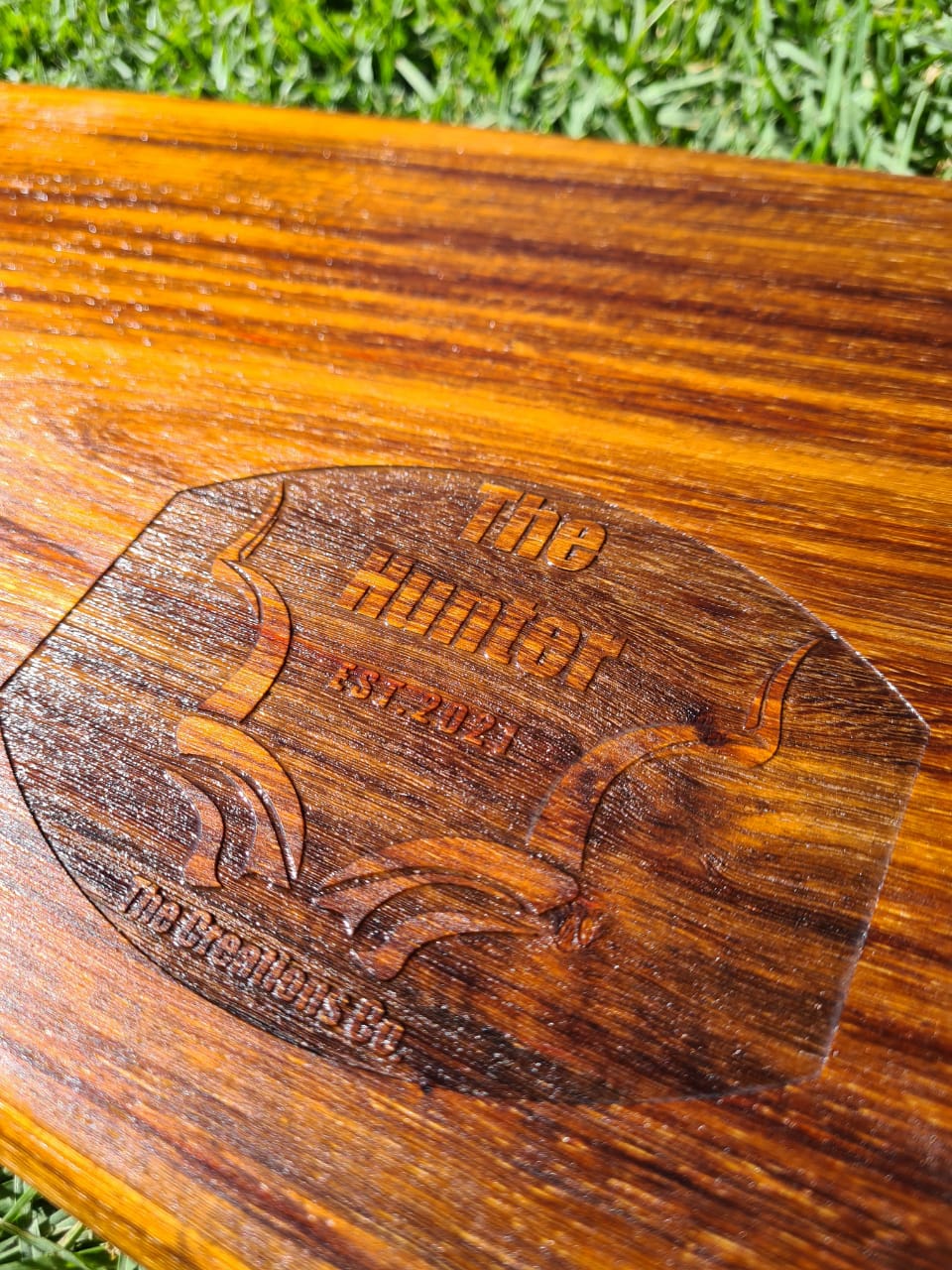 Kiaat Wood Biltong and Cheese Board (Solid wood)