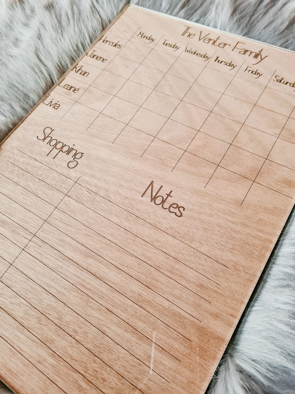 Weekly planner