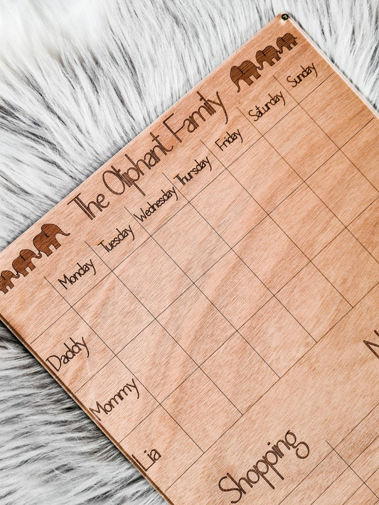 Weekly planner