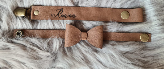 Genuine Leather Handmade Bow Tie