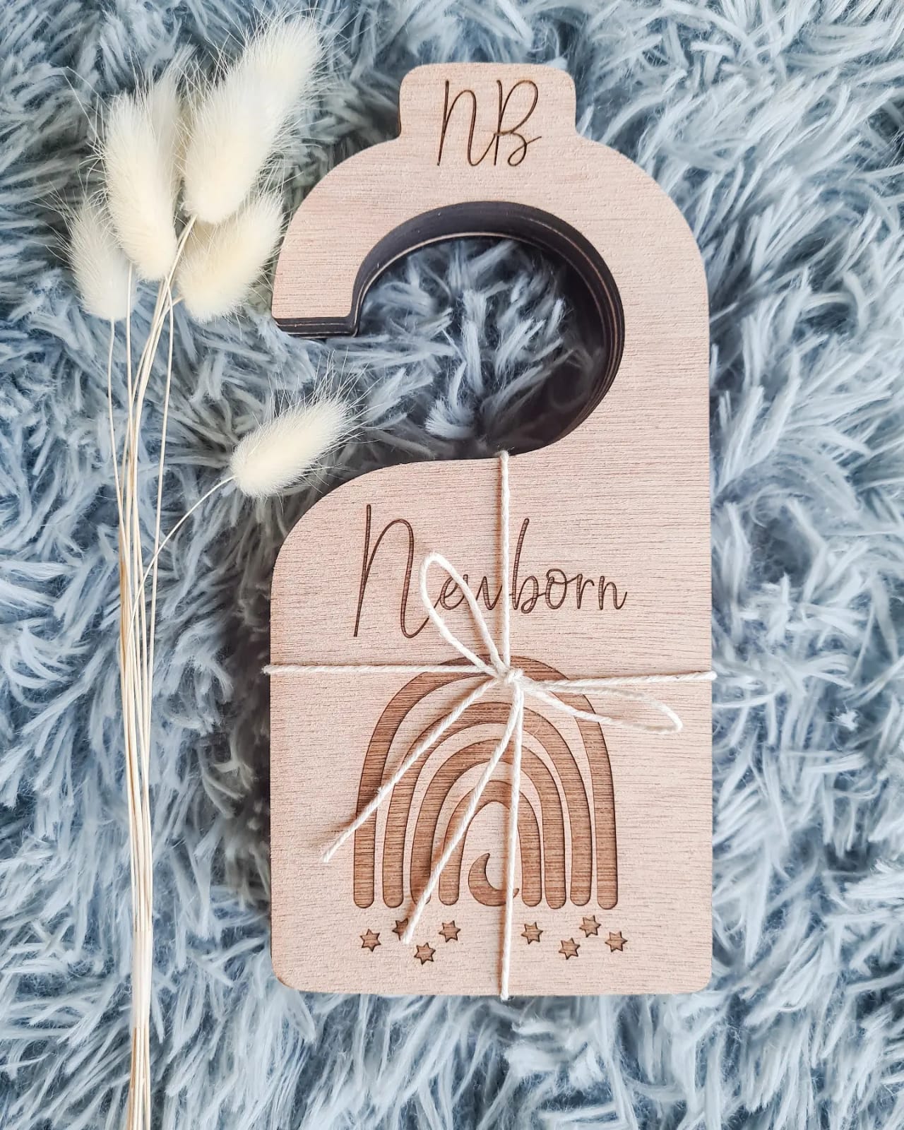 Wooden Rainbow Engraved Closet Dividers set