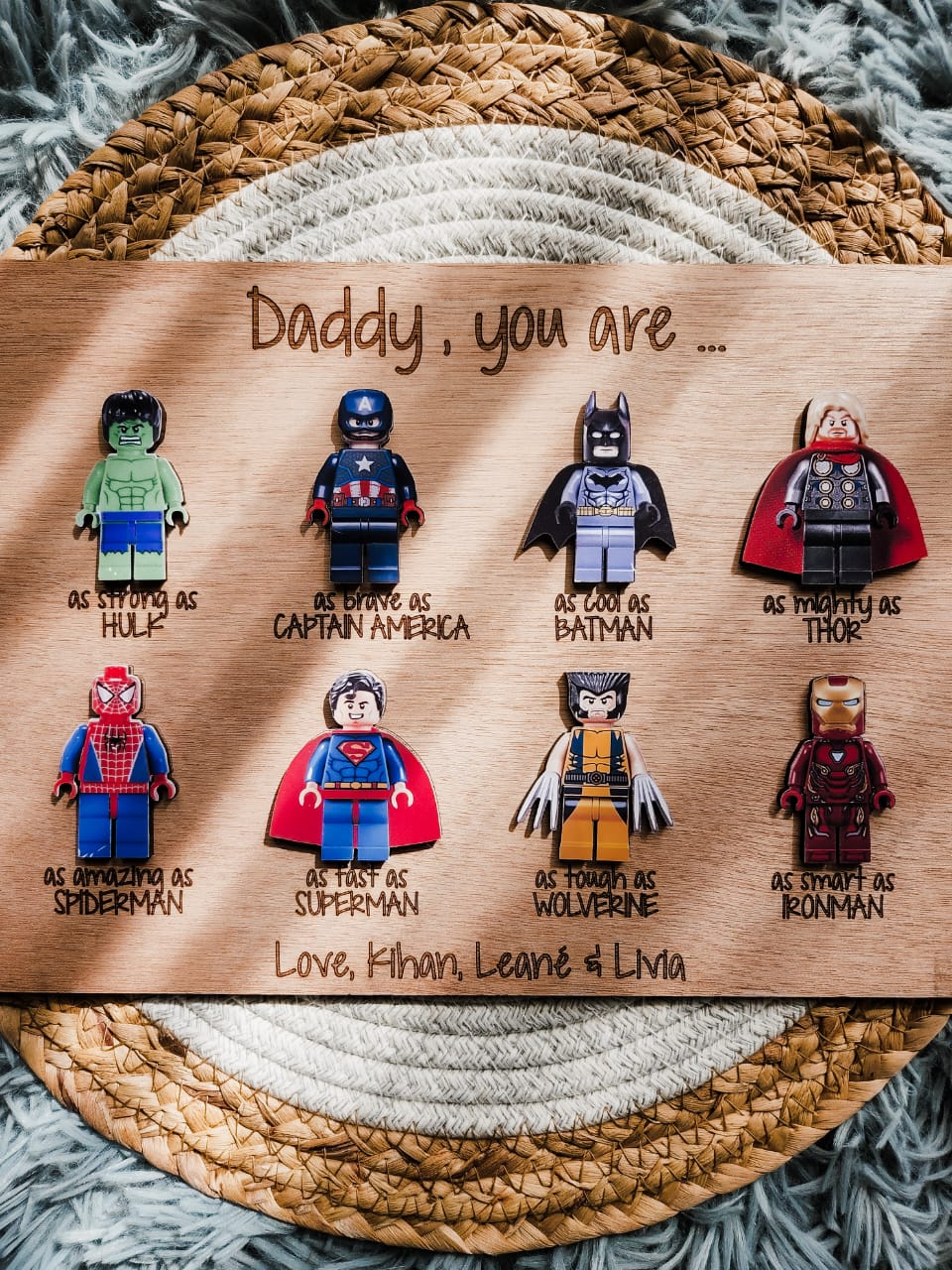 Father`s Day Super Hero Plaque