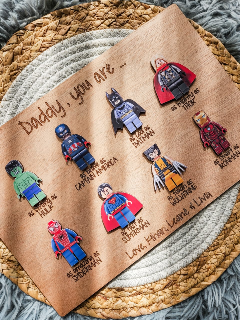 Father`s Day Super Hero Plaque