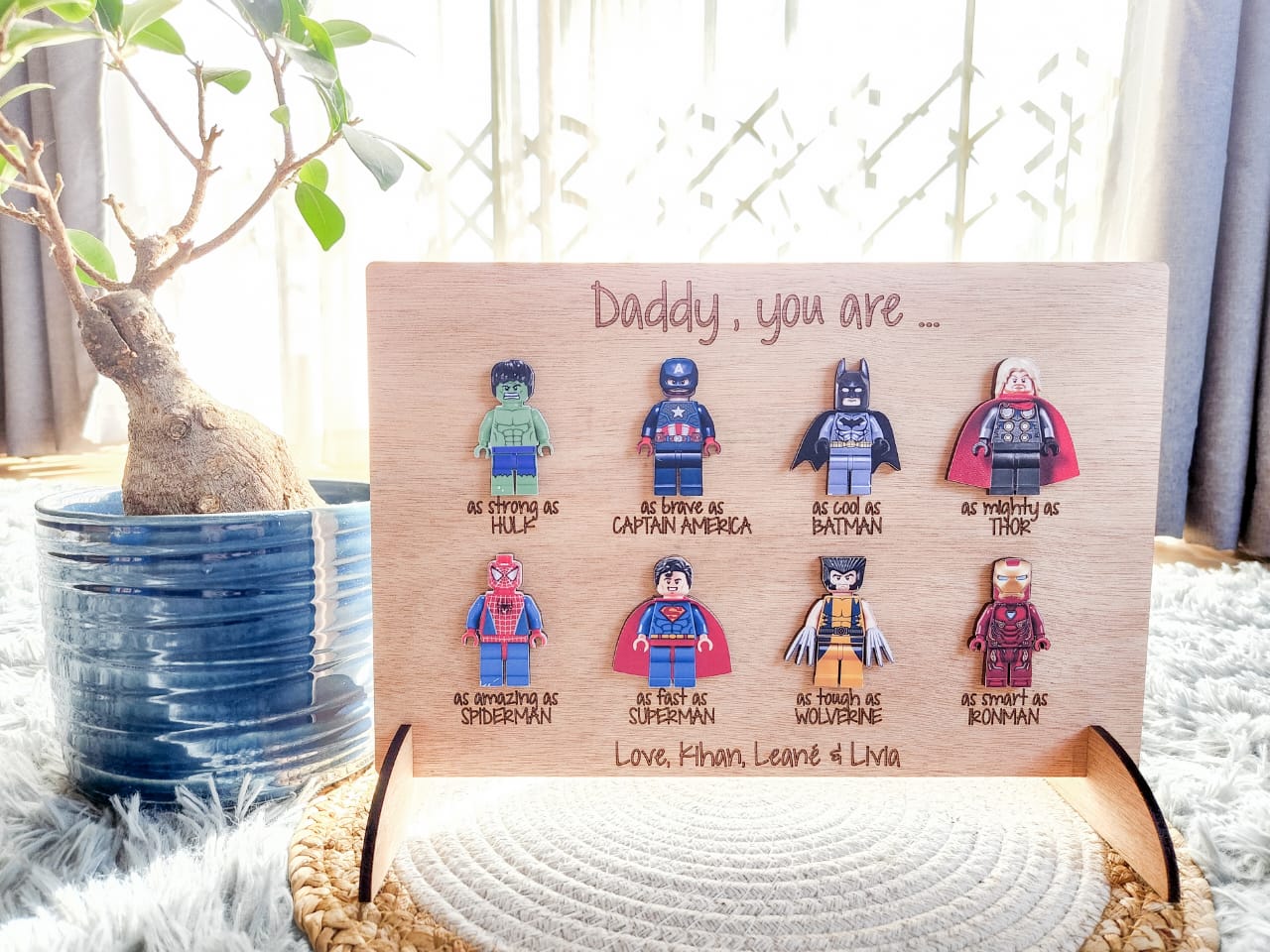 Father`s Day Super Hero Plaque