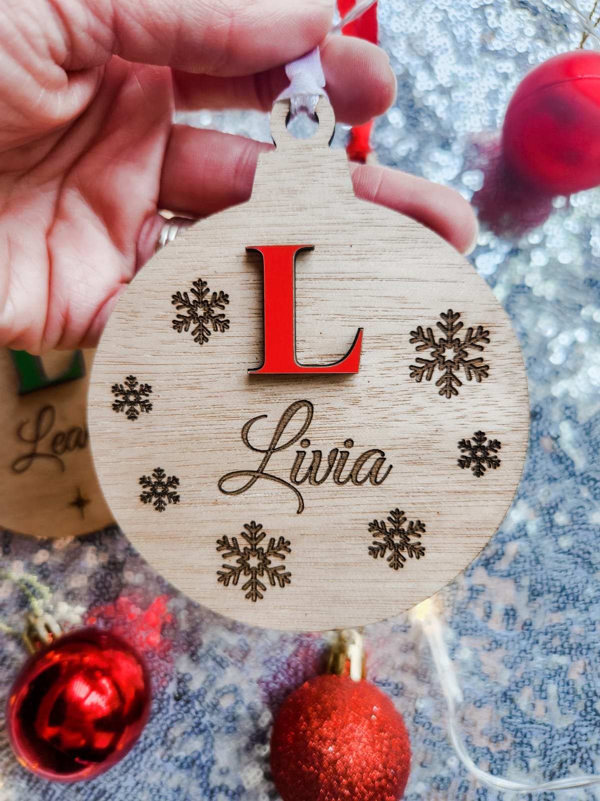 3D Christmas tree ornament (personalised)