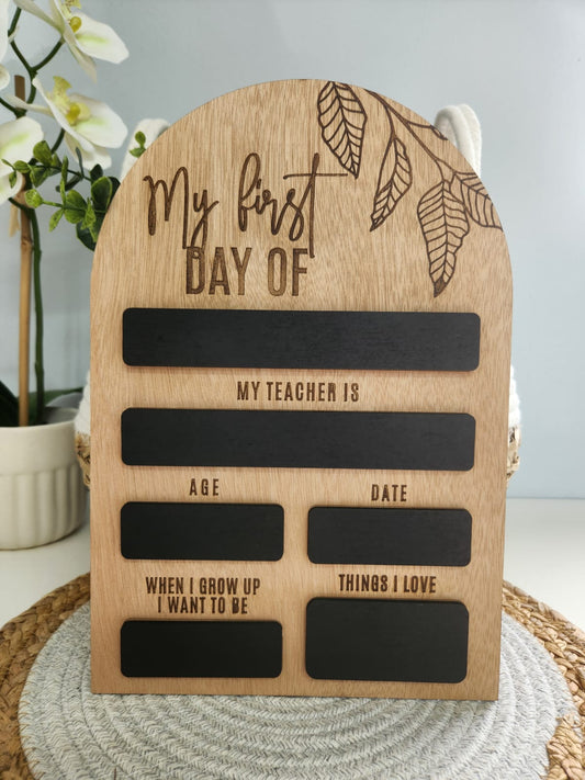 First day of School Board