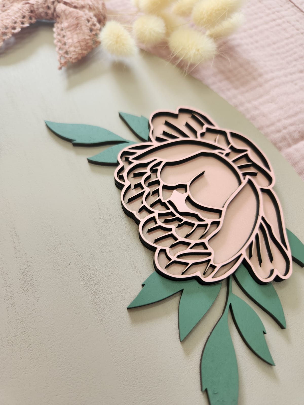 Wooden Round Name Plaque