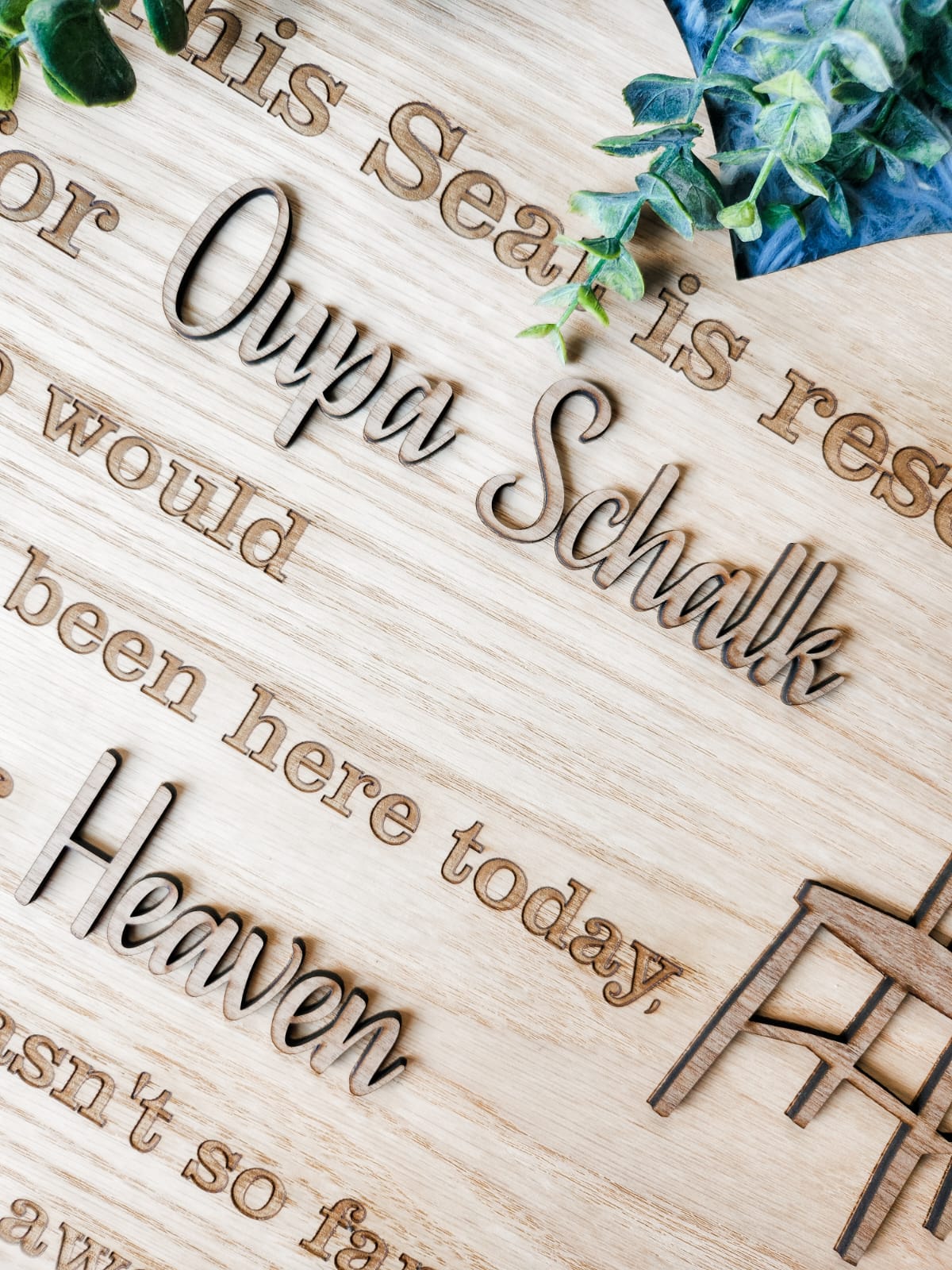 "In Memory" Seat Plaque (personalised)