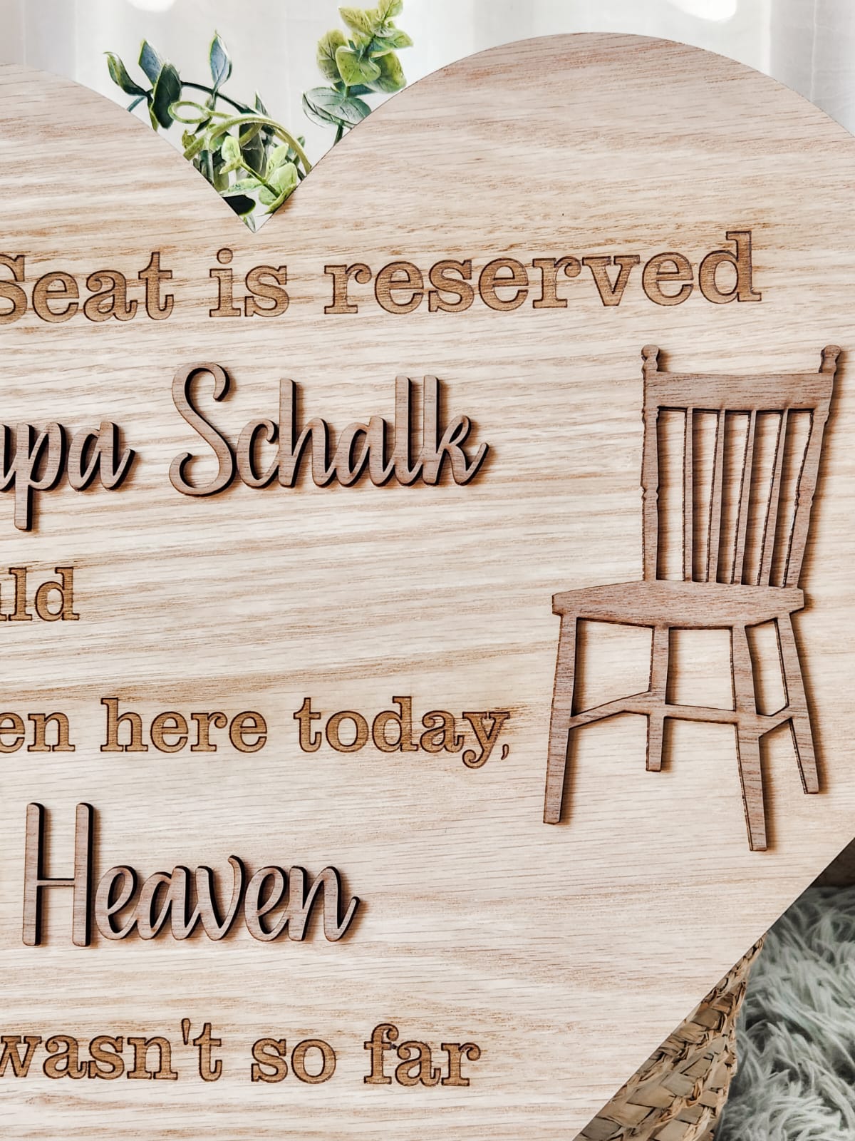 "In Memory" Seat Plaque (personalised)