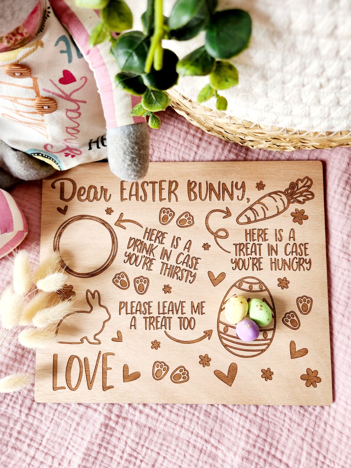 Easter Bunny Treat Plate