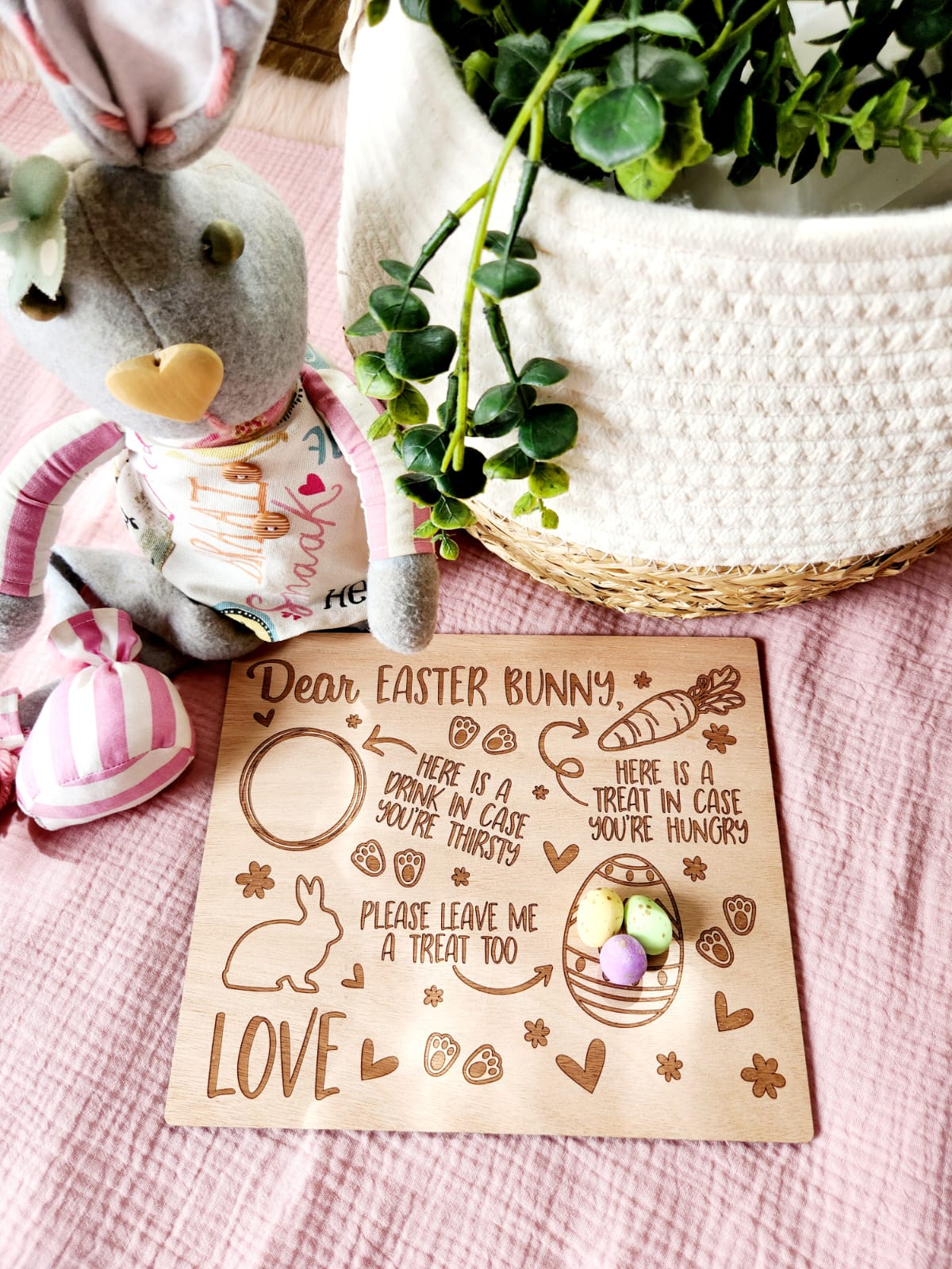 Easter Bunny Treat Plate